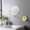 Kibi Circular LED Wall Mount Magnifying Make Up Mirror - Brushed Gold KMM101BG - alternate 5